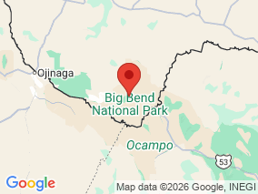Map of Site Report: Big Bend National Park, United States of America